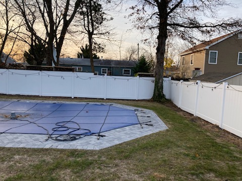 Same yard after North Bay fall leaf cleanup