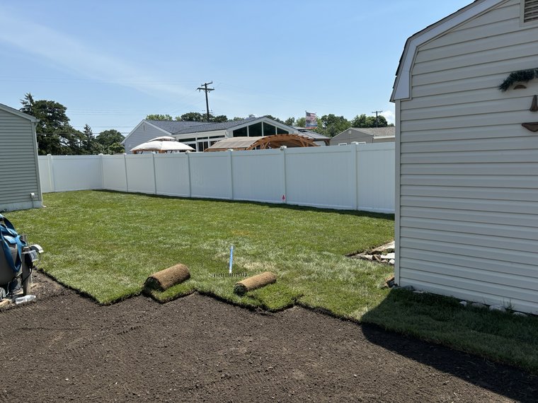 Sod Installation — Fresh Rolls Going Down - North Bay Landscape & Design Ocean County NJ